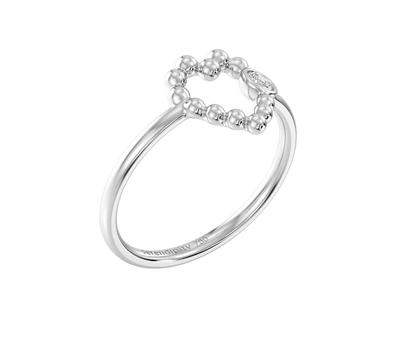Кольцо Serendipity Bubble EJR0070W - фото 1 – Mercury