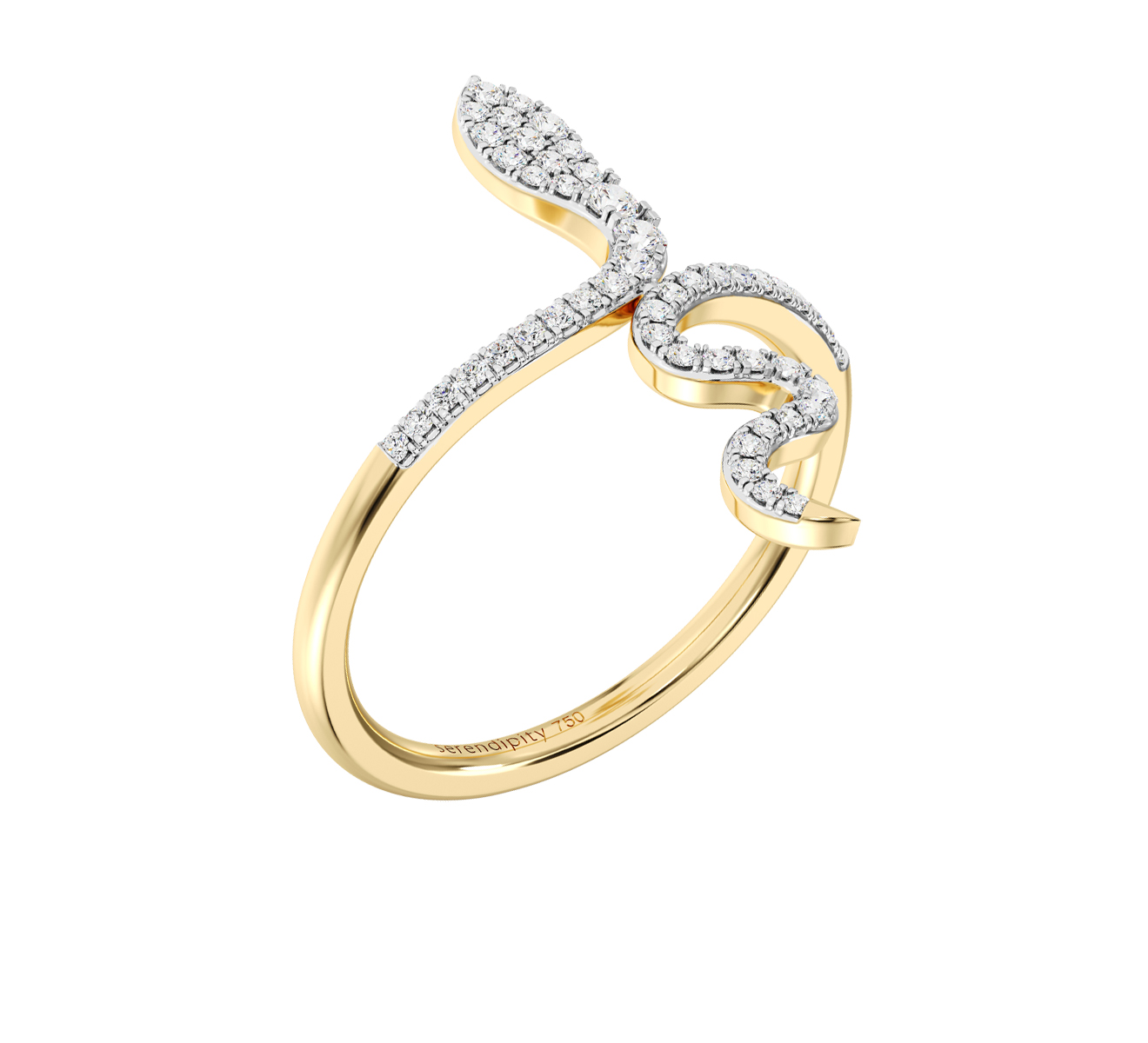Кольцо Serendipity Snake EJR0072Y - фото 1 – Mercury