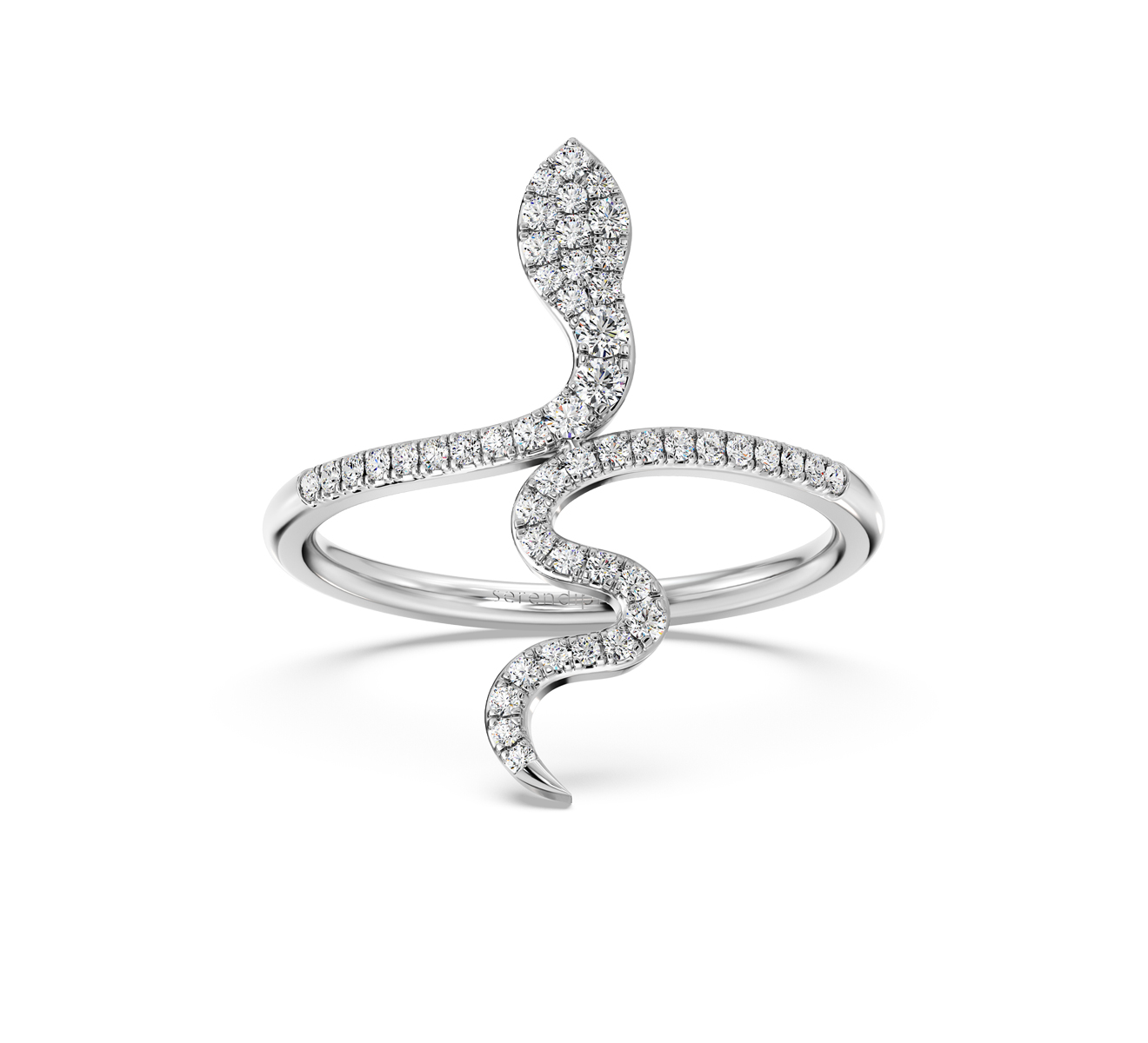 Кольцо Serendipity Snake EJR0072W - фото 3 – Mercury
