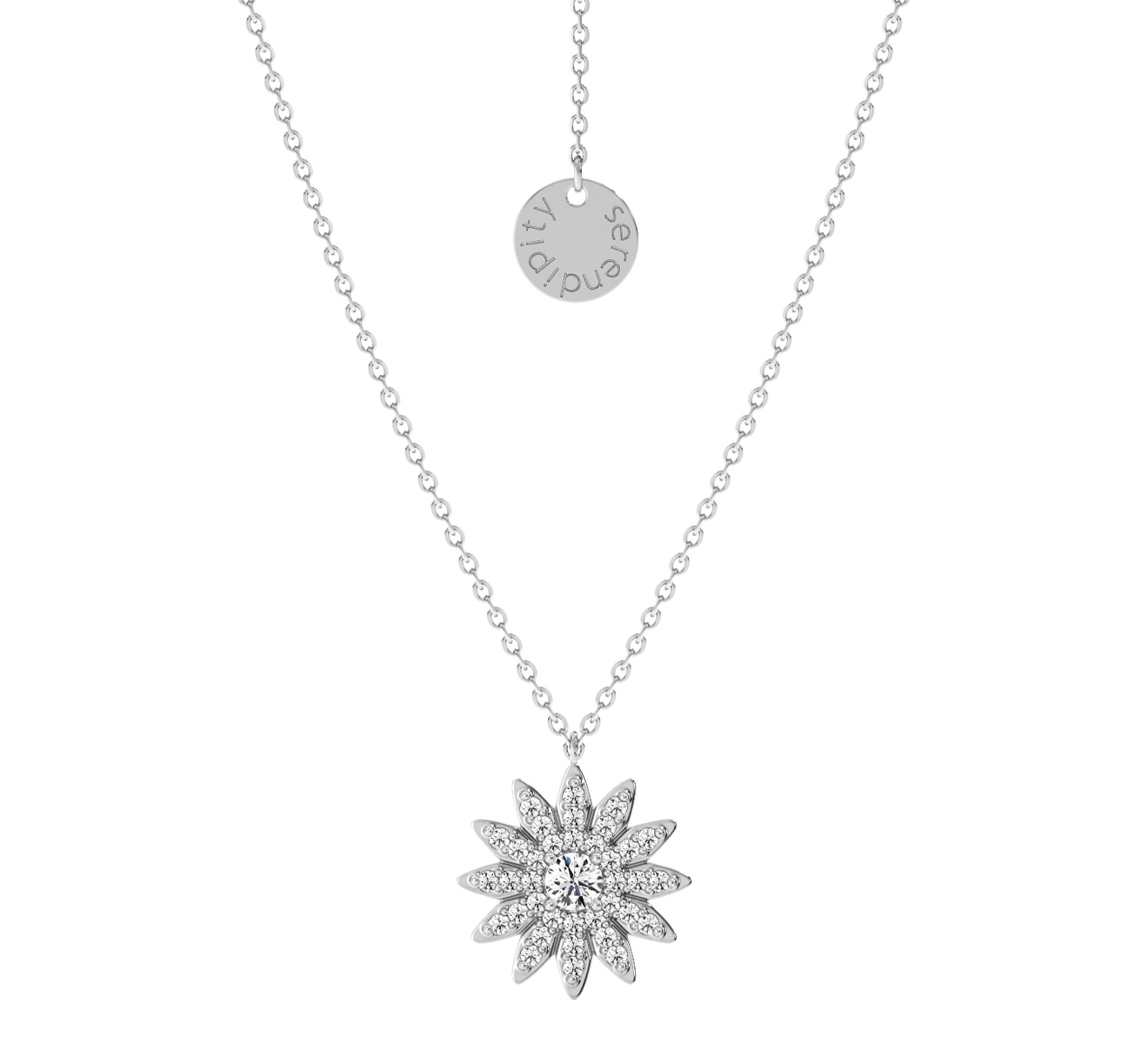 Колье Serendipity Pave EJN0032W - фото 1 – Mercury