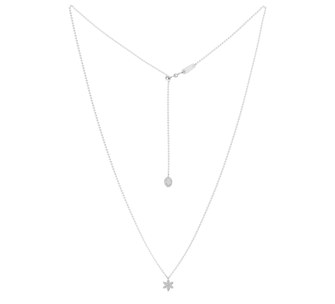 Колье Serendipity Pave EJN0034W - фото 2 – Mercury