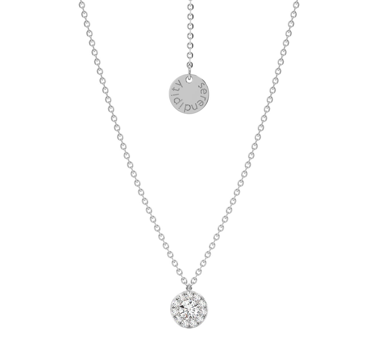Колье Serendipity Pave EJN0043W - фото 1 – Mercury