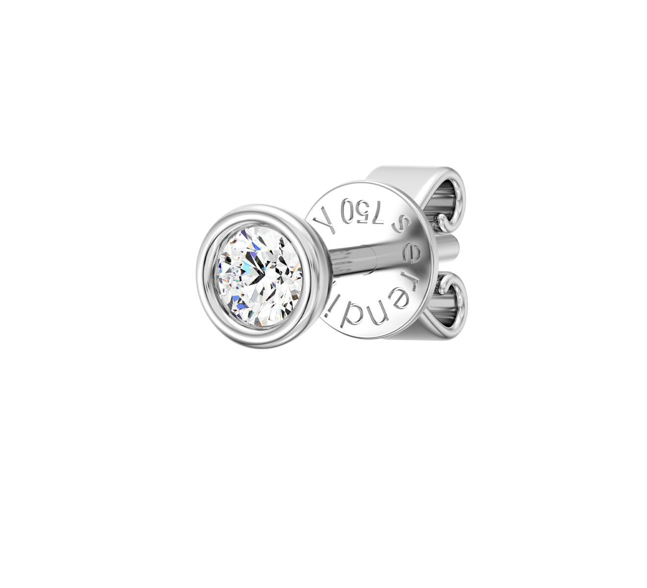 Серьга Serendipity Frame EJE0063W - фото 1 – Mercury