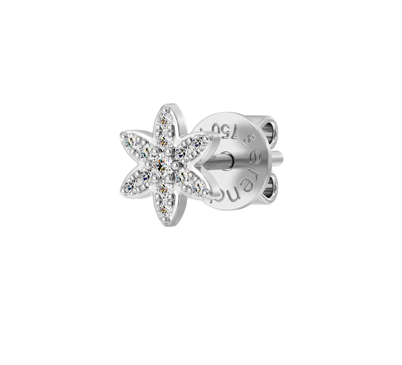 Серьга Serendipity Pave EJE0064W - фото 1 – Mercury