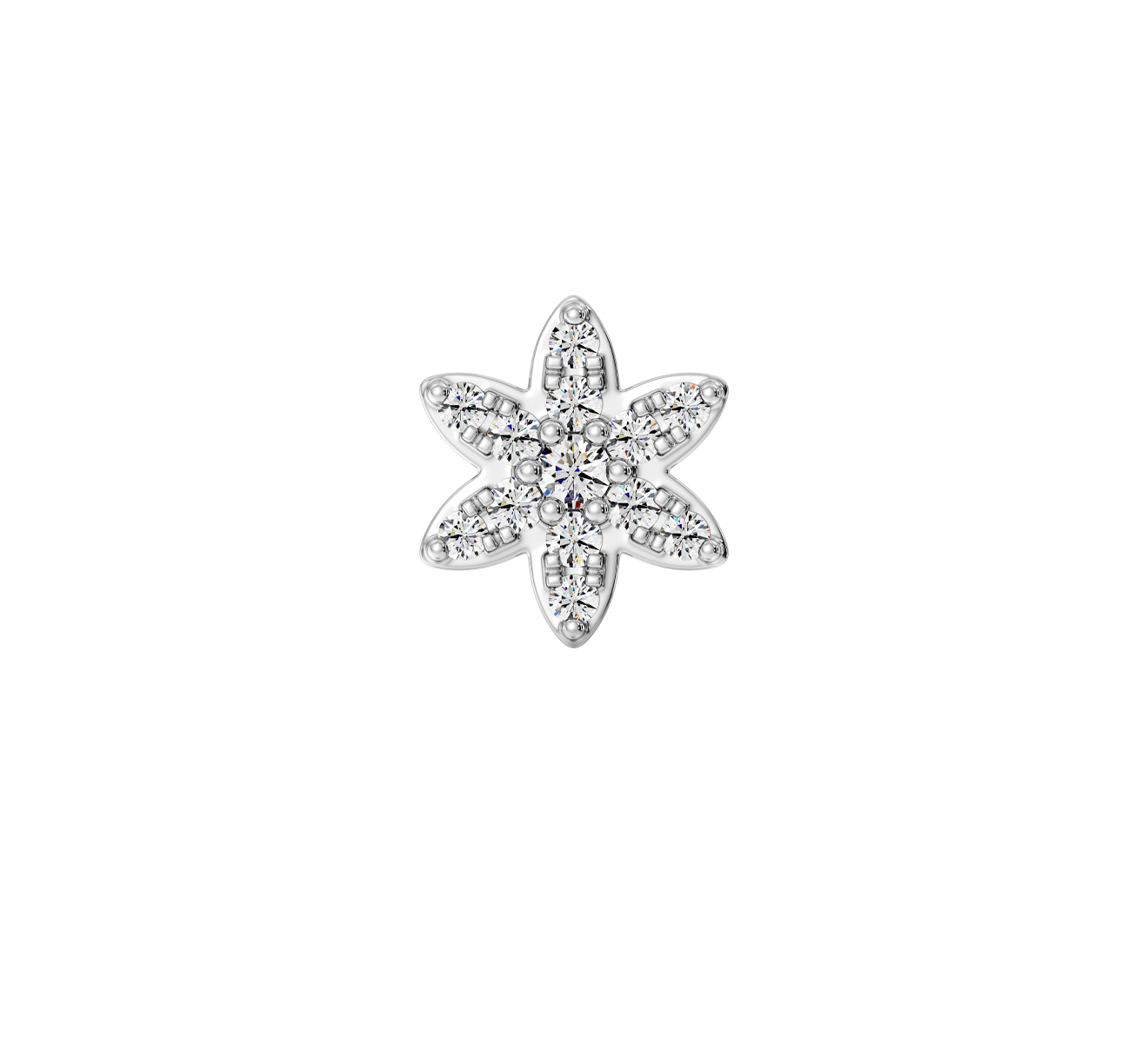 Серьга Serendipity Pave EJE0064W - фото 2 – Mercury