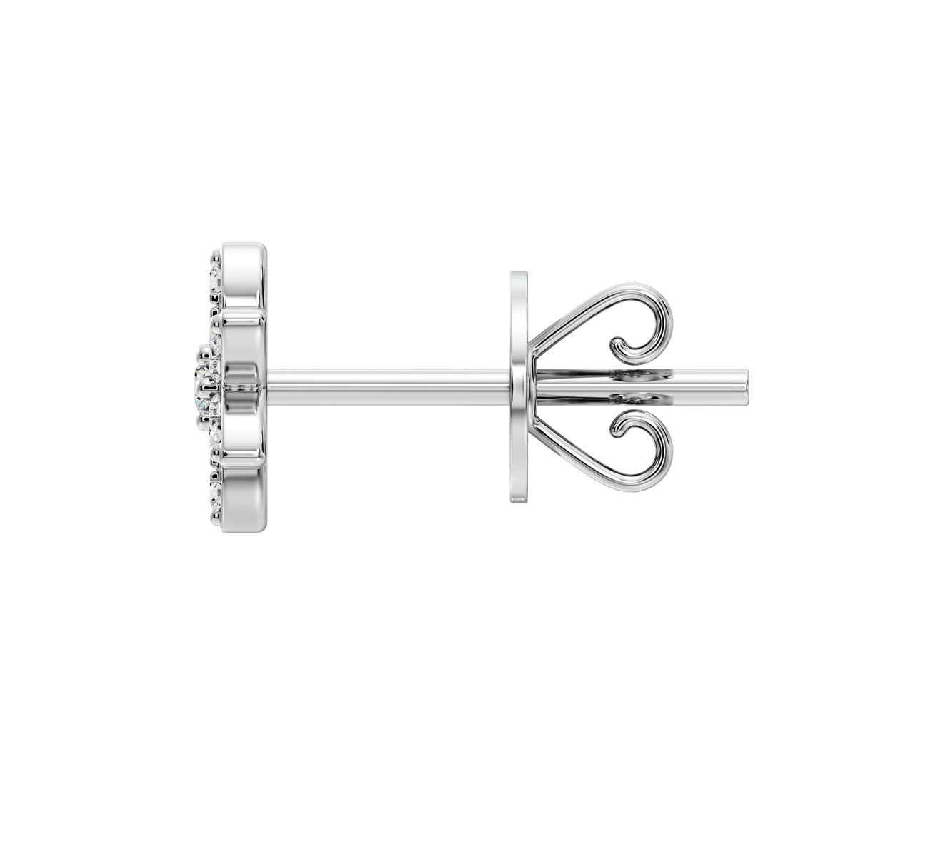 Серьга Serendipity Pave EJE0064W - фото 3 – Mercury