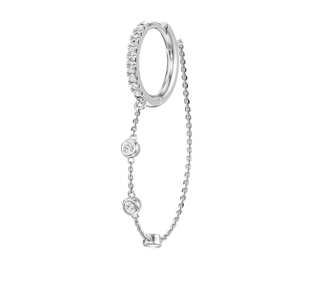 Серьга Serendipity Frame EJE0065W - фото 1 – Mercury