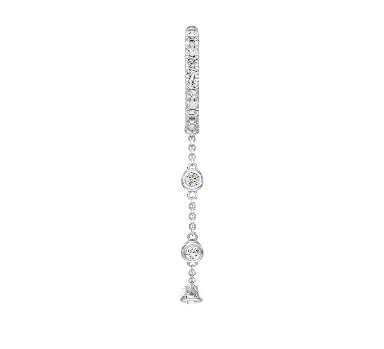 Серьга Serendipity Frame EJE0065W - фото 2 – Mercury