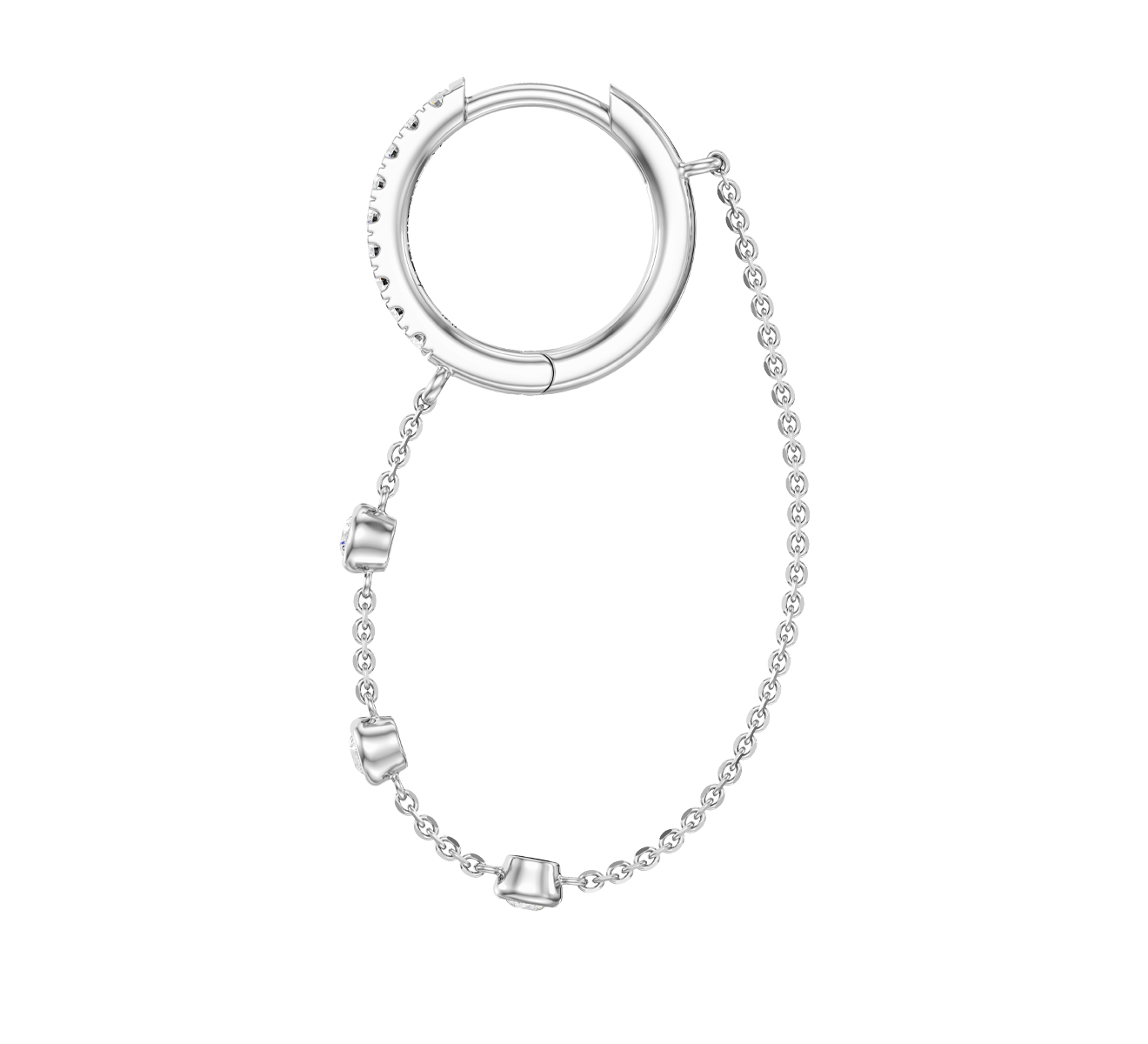 Серьга Serendipity Frame EJE0065W - фото 3 – Mercury