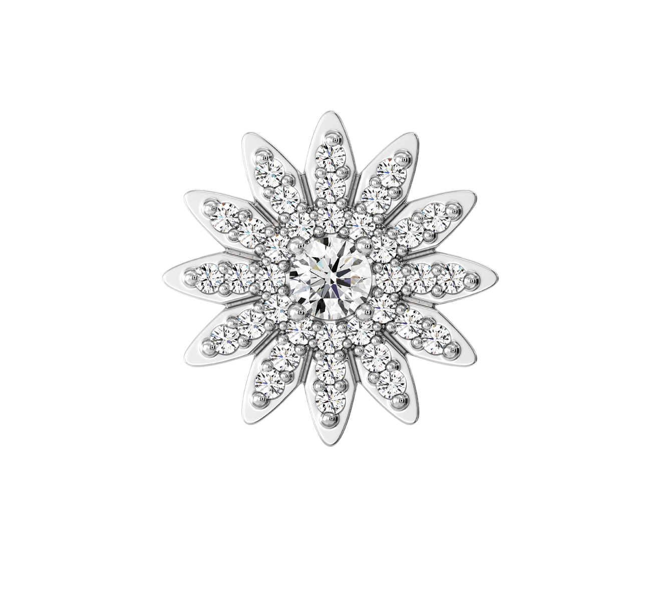 Серьга Serendipity Pave EJE0075W - фото 2 – Mercury