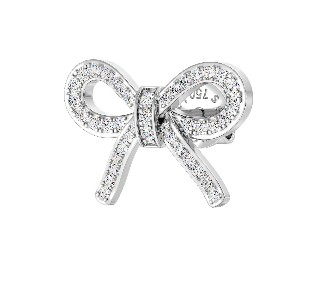 Серьга Serendipity Pave EJE0081W - фото 1 – Mercury