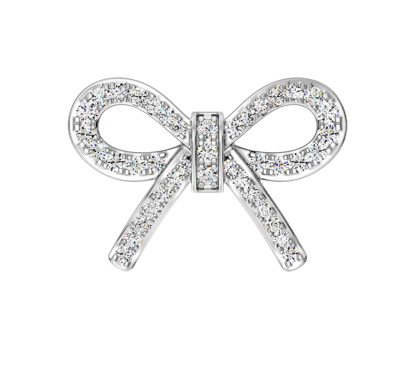 Серьга Serendipity Pave EJE0081W - фото 2 – Mercury
