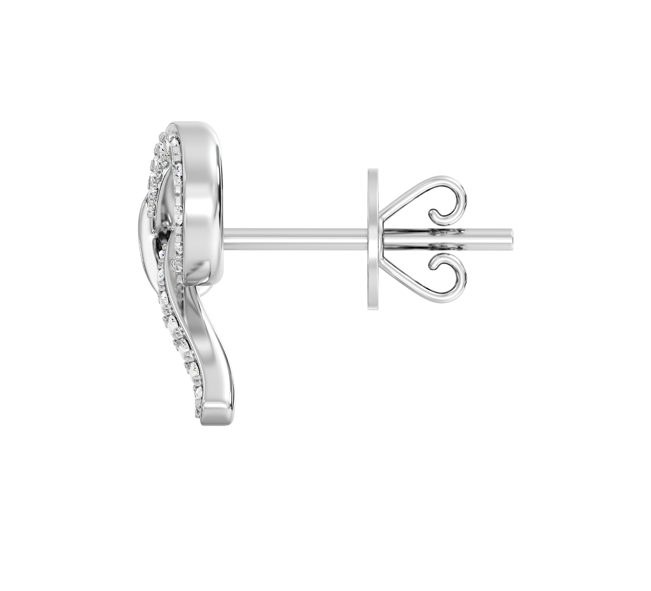 Серьга Serendipity Pave EJE0081W - фото 3 – Mercury
