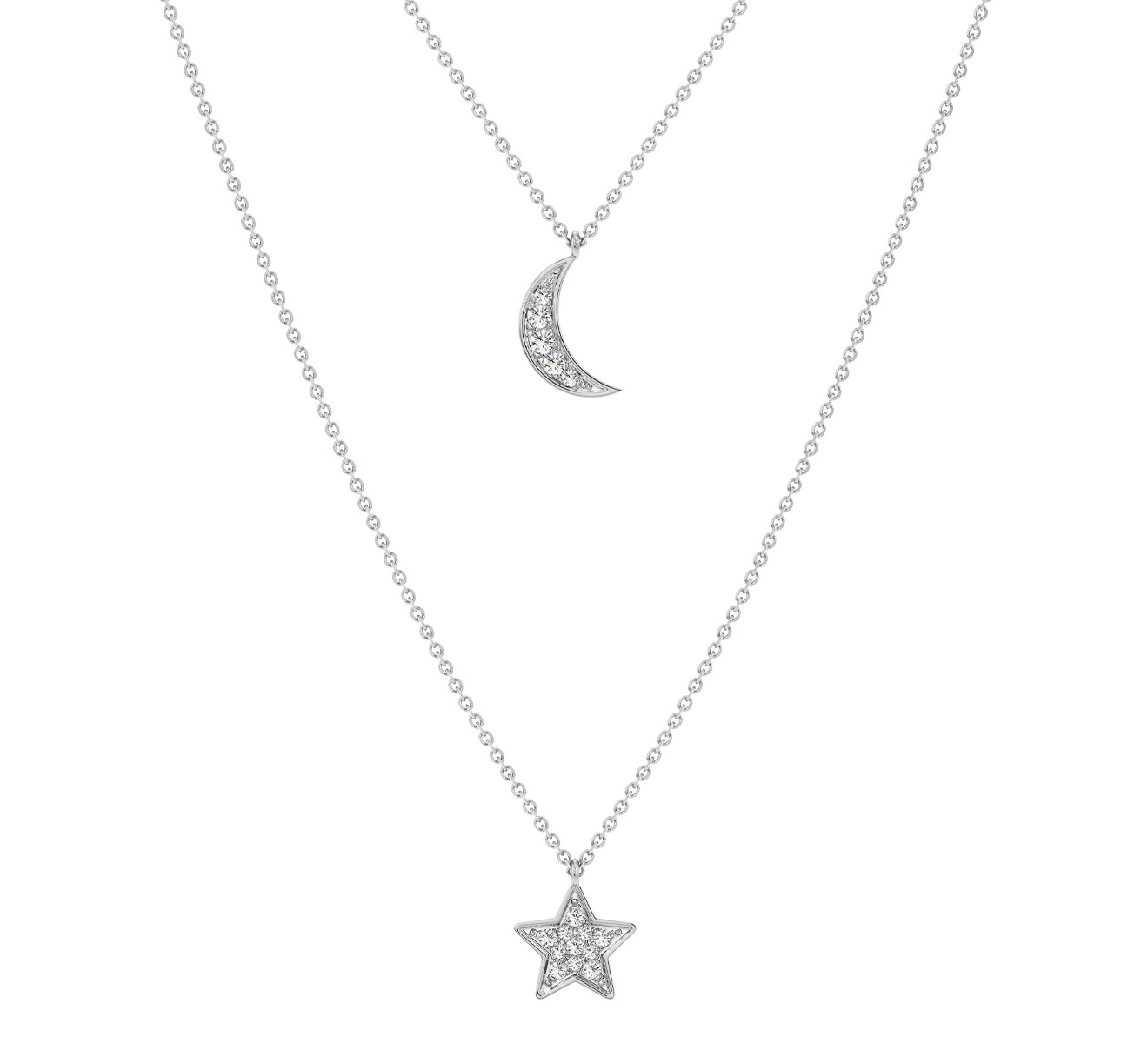 Колье Serendipity Pave EJN0054W - фото 1 – Mercury