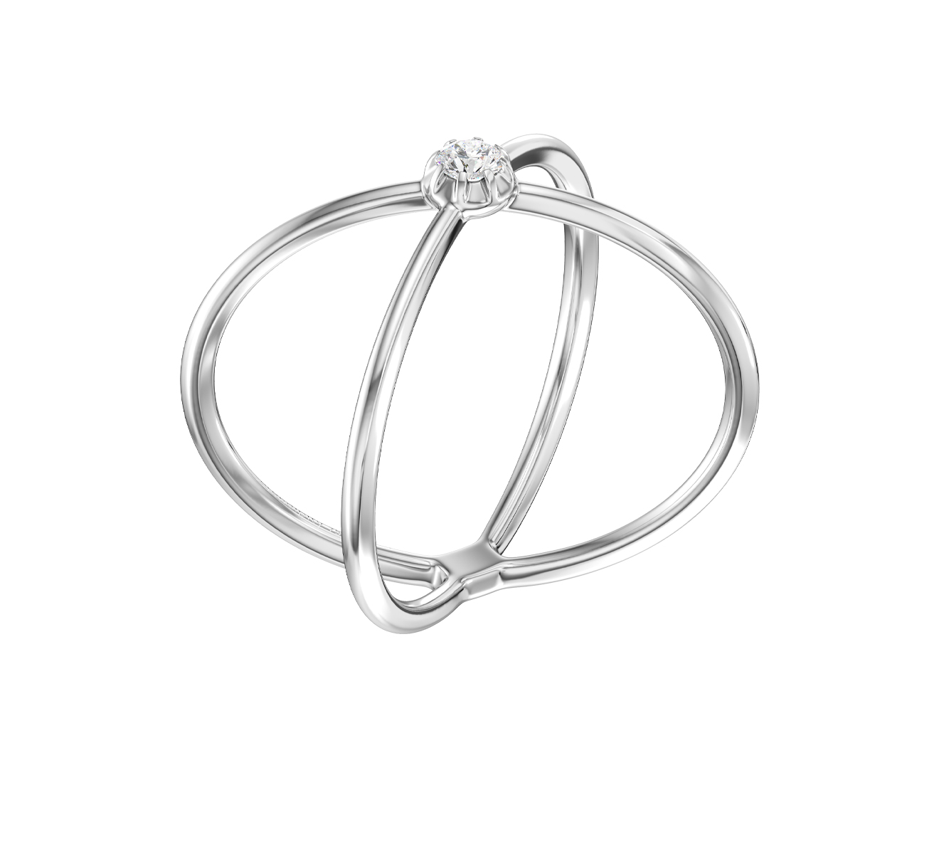 Кольцо Serendipity Timeless EJR0004W - фото 1 – Mercury
