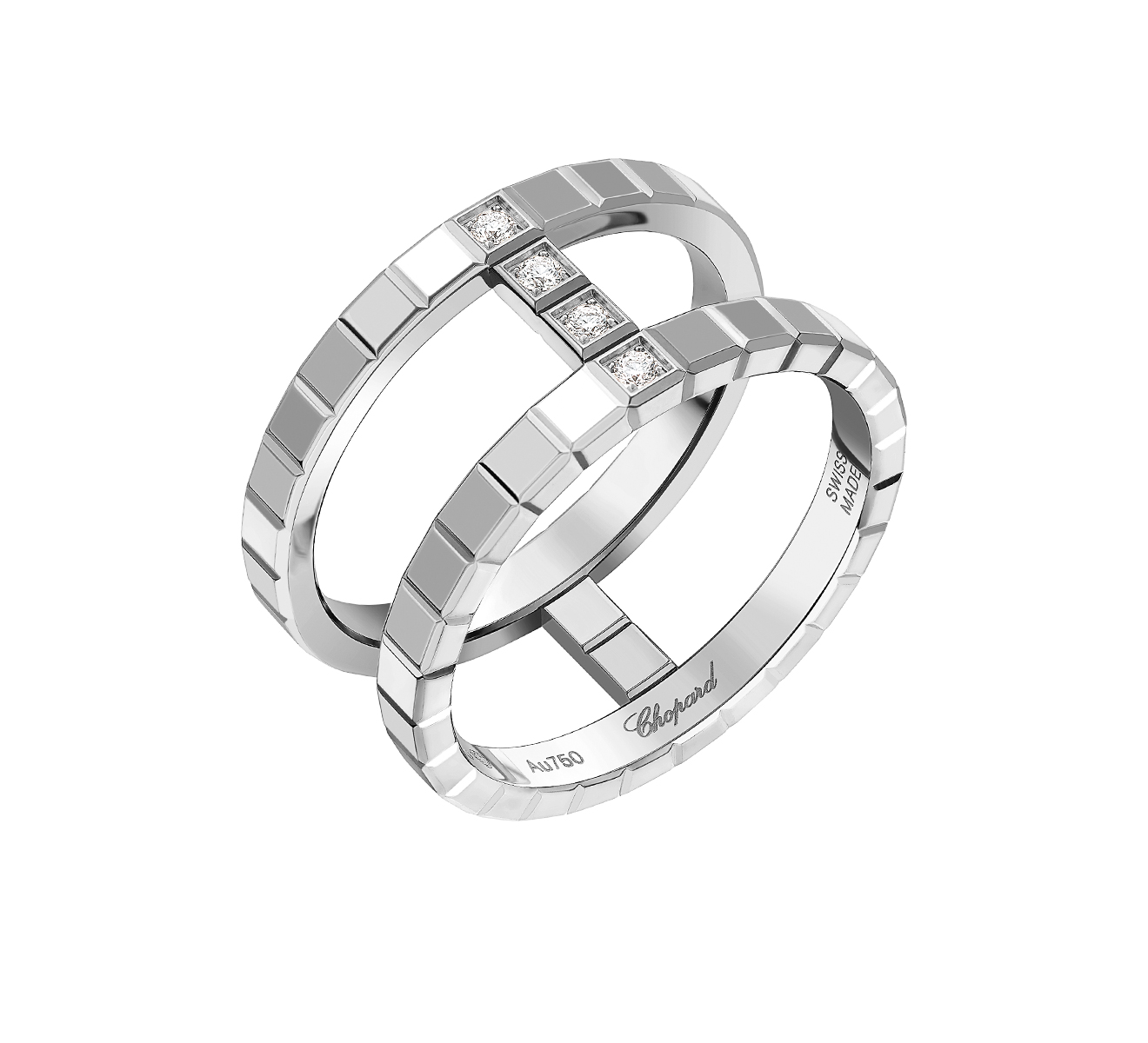 Кольцо Chopard Ice Cube 827006-1010 - фото 1 – Mercury