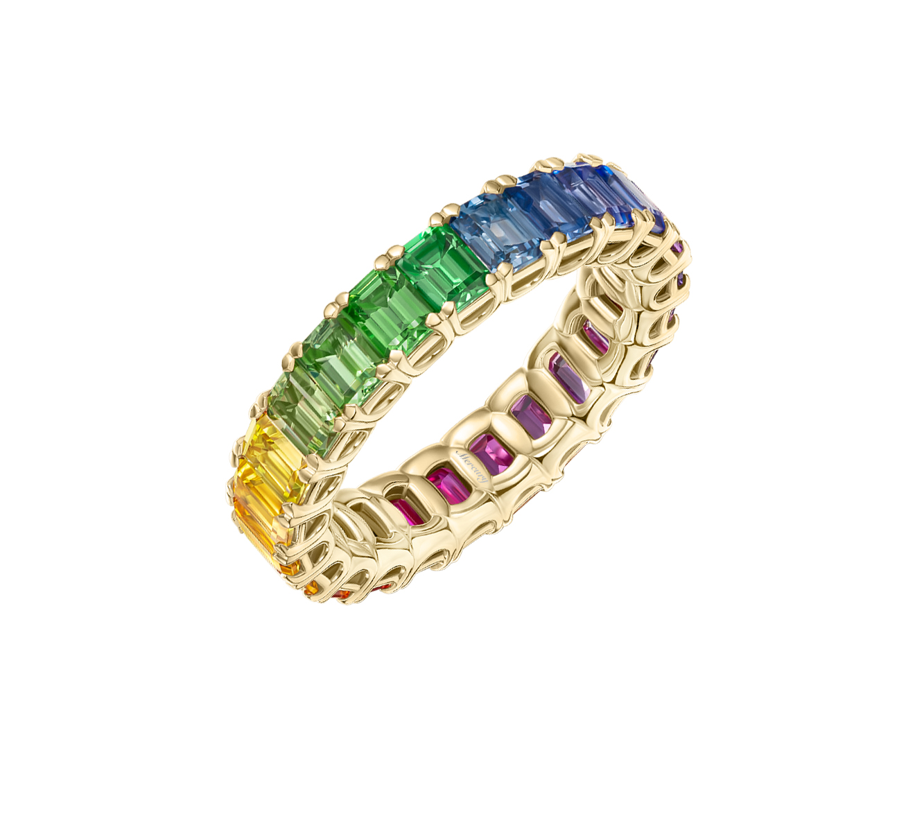 Кольцо Mercury Rainbow MR33204/YG - фото 1 – Mercury