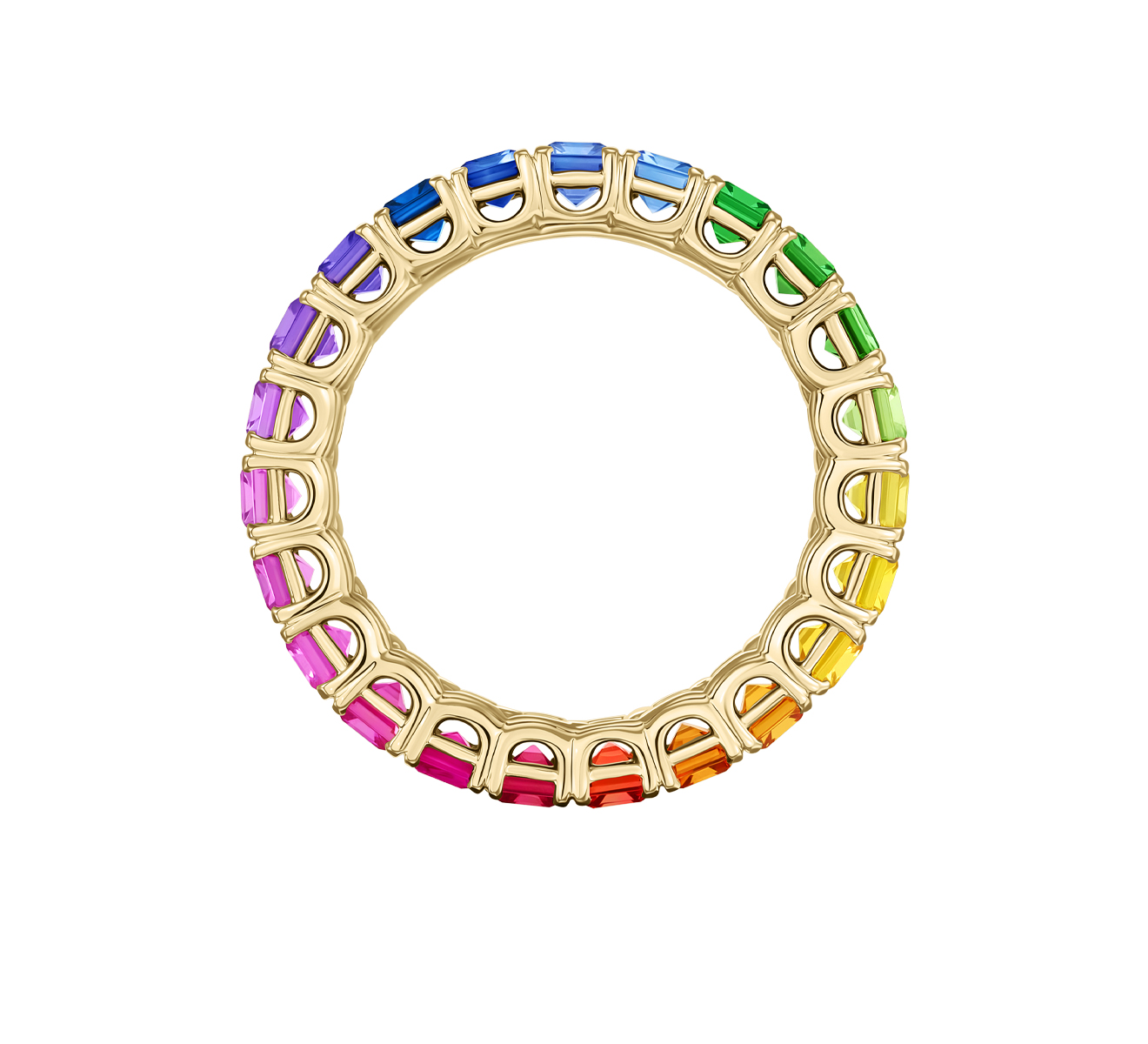 Кольцо Mercury Rainbow MR33204/YG - фото 3 – Mercury