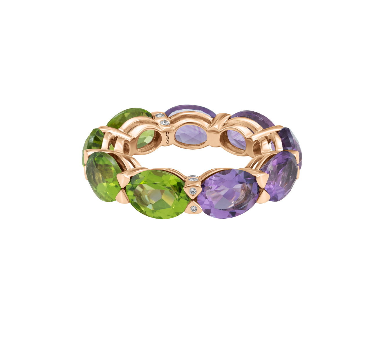 Кольцо CASATO Back to Origin MX-1737AMEPERBT-P - фото 2 – Mercury