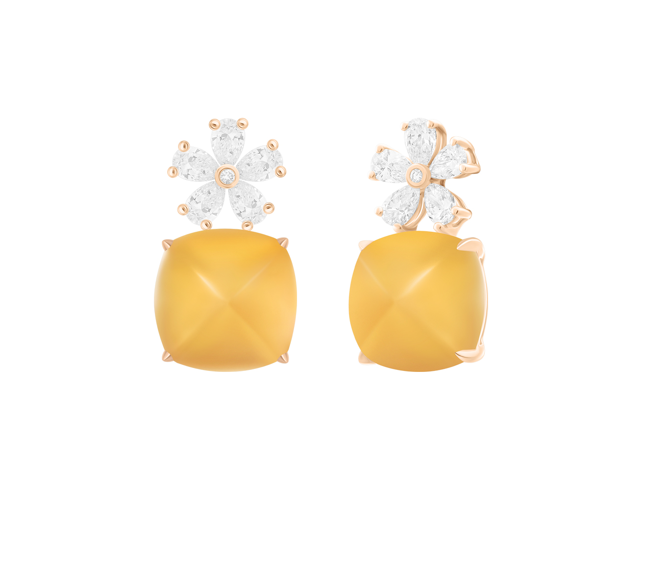 Серьги Mercury Dream Flower ME15564/RG/OMST - фото 2 – Mercury