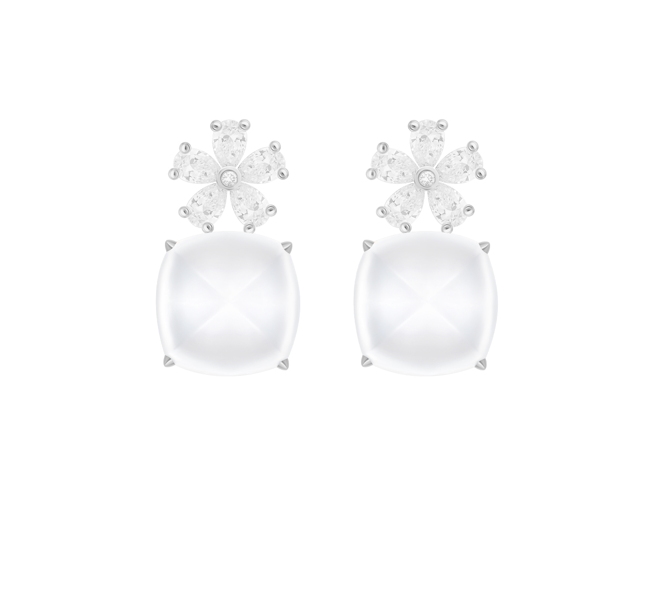 Серьги Mercury Dream Flower ME15564/WG/MST - фото 1 – Mercury