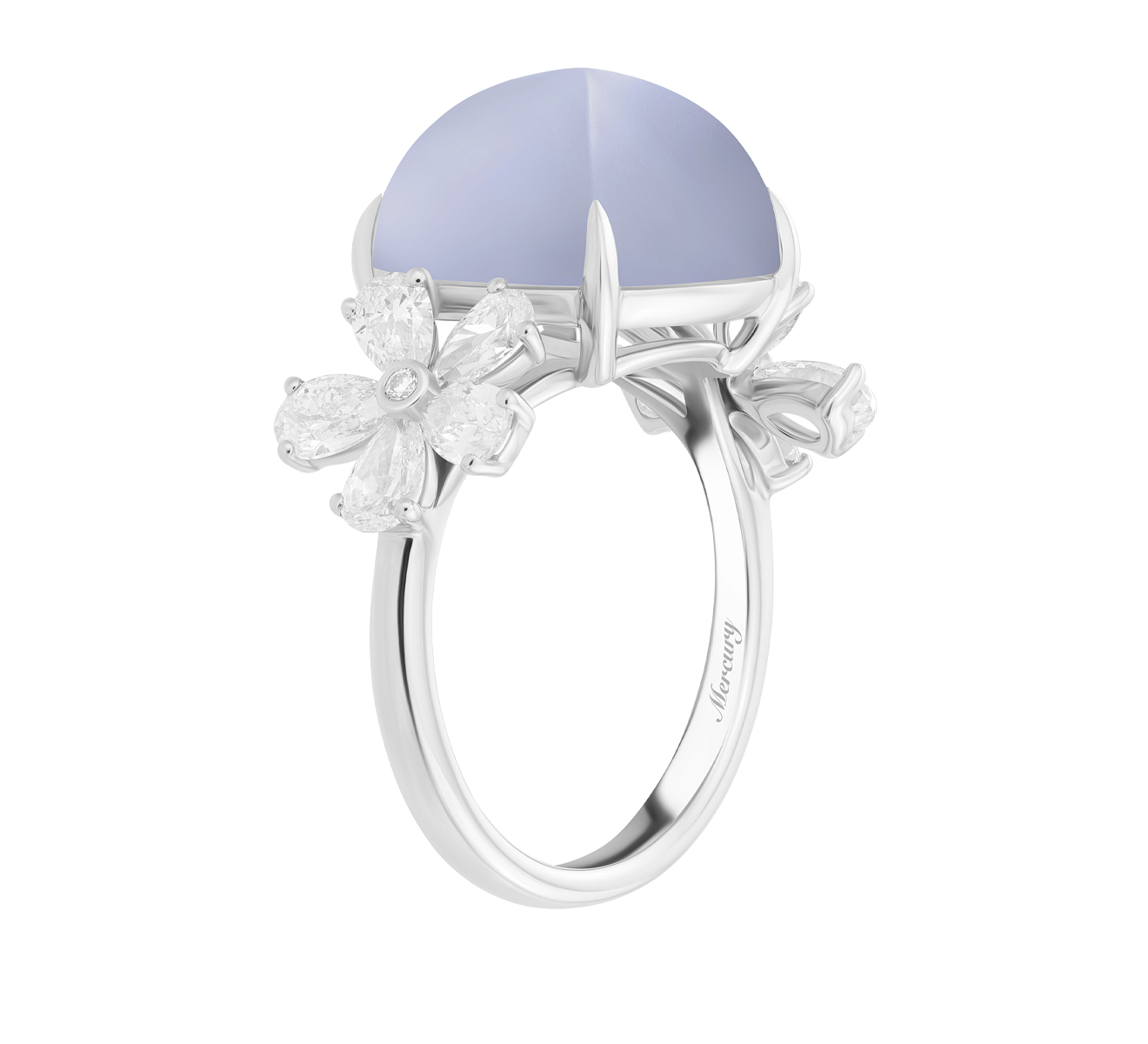 Кольцо Mercury Dream Flower MR15564/WG/CLD - фото 3 – Mercury