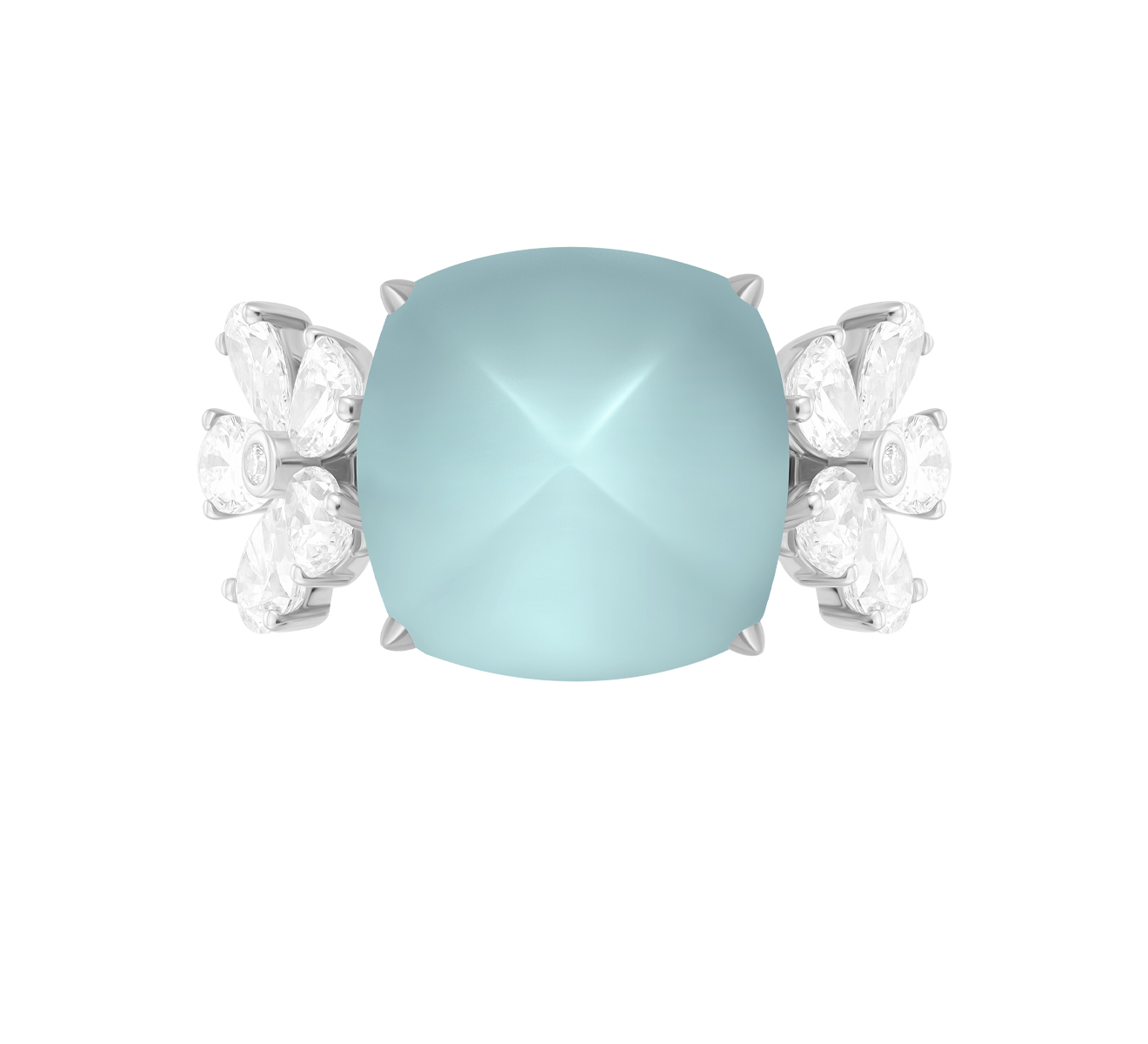 Кольцо Mercury Dream Flower MR15564/WG/SBC - фото 2 – Mercury