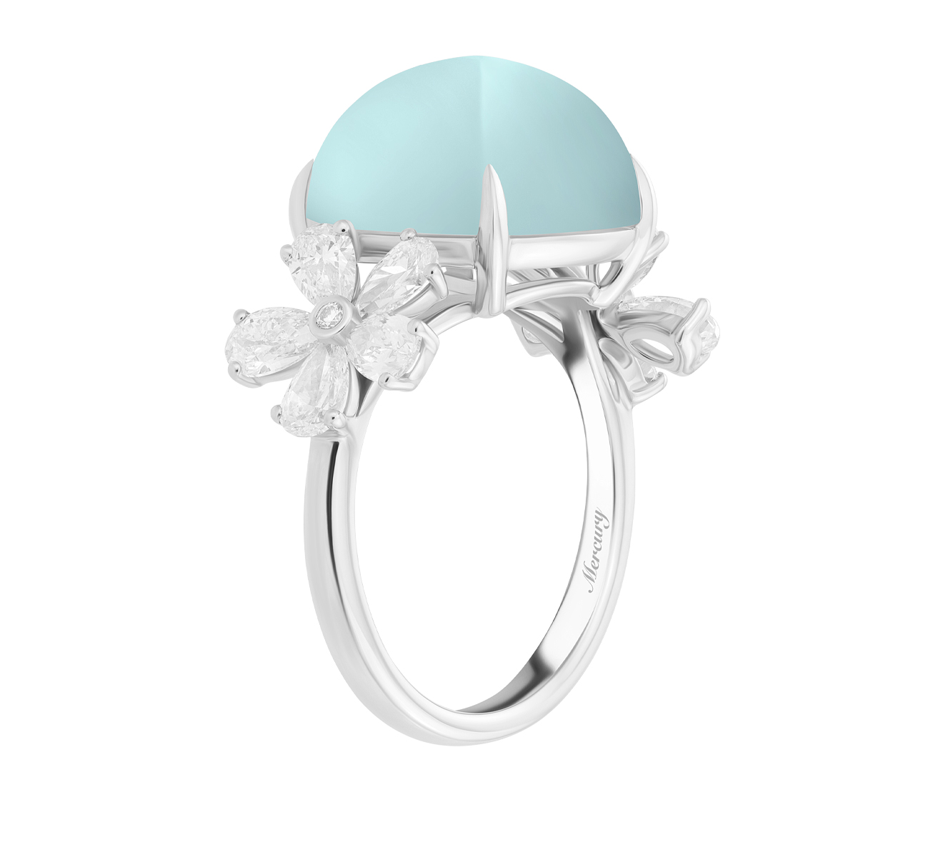 Кольцо Mercury Dream Flower MR15564/WG/SBC - фото 3 – Mercury