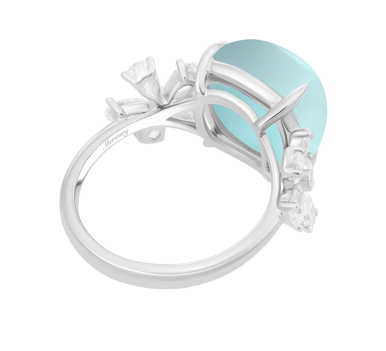 Кольцо Mercury Dream Flower MR15564/WG/SBC - фото 4 – Mercury