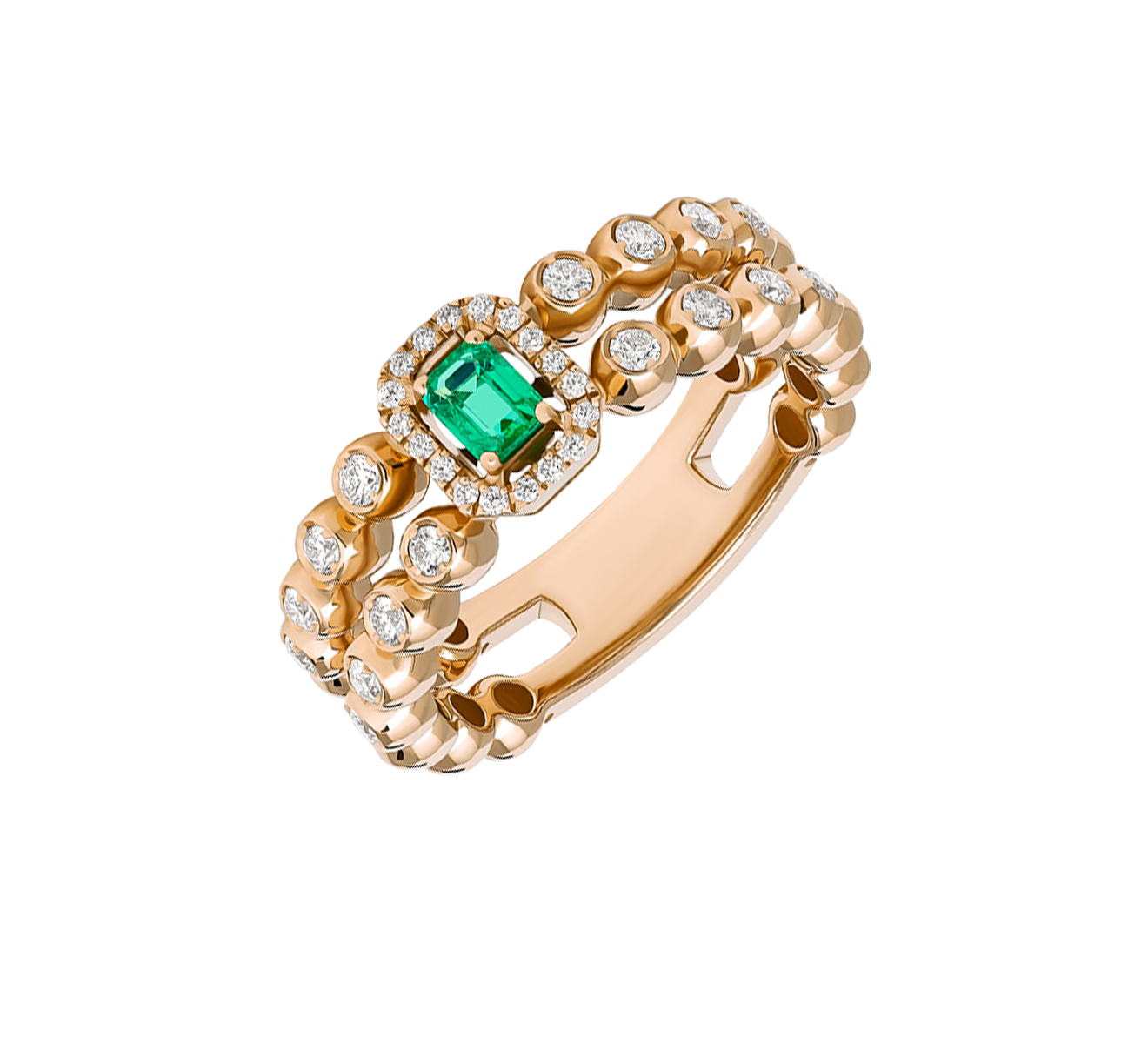Кольцо CASATO Boutique MX-1695BTSM-P - фото 1 – Mercury