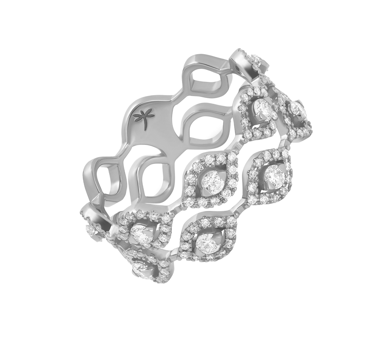 Кольцо CASATO Montmartre MX-1722BT-W - фото 1 – Mercury