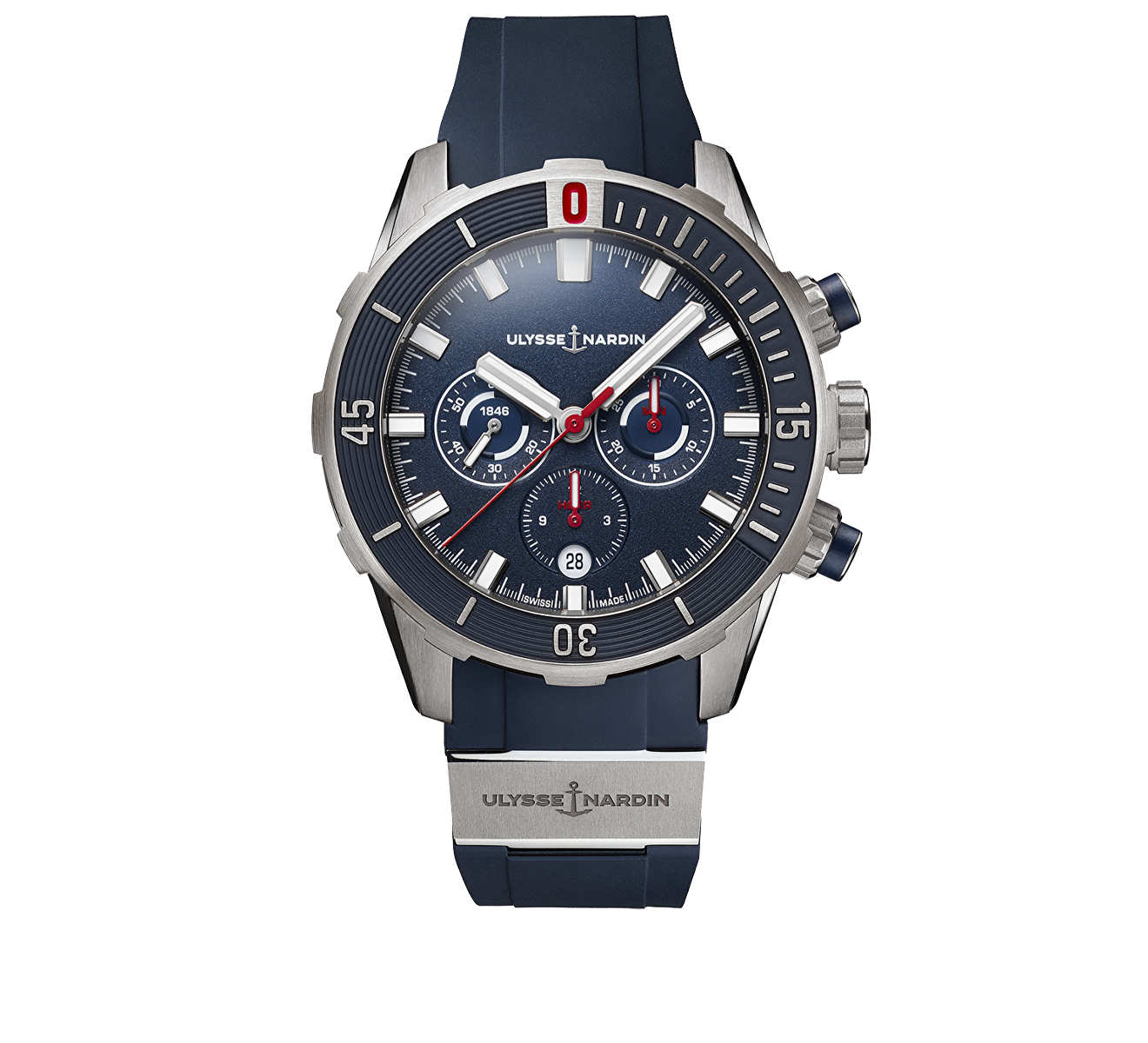 Часы Diver Chronograph 44 мм Ulysse Nardin Diver 1503-170-3A/3A - фото 1 – Mercury