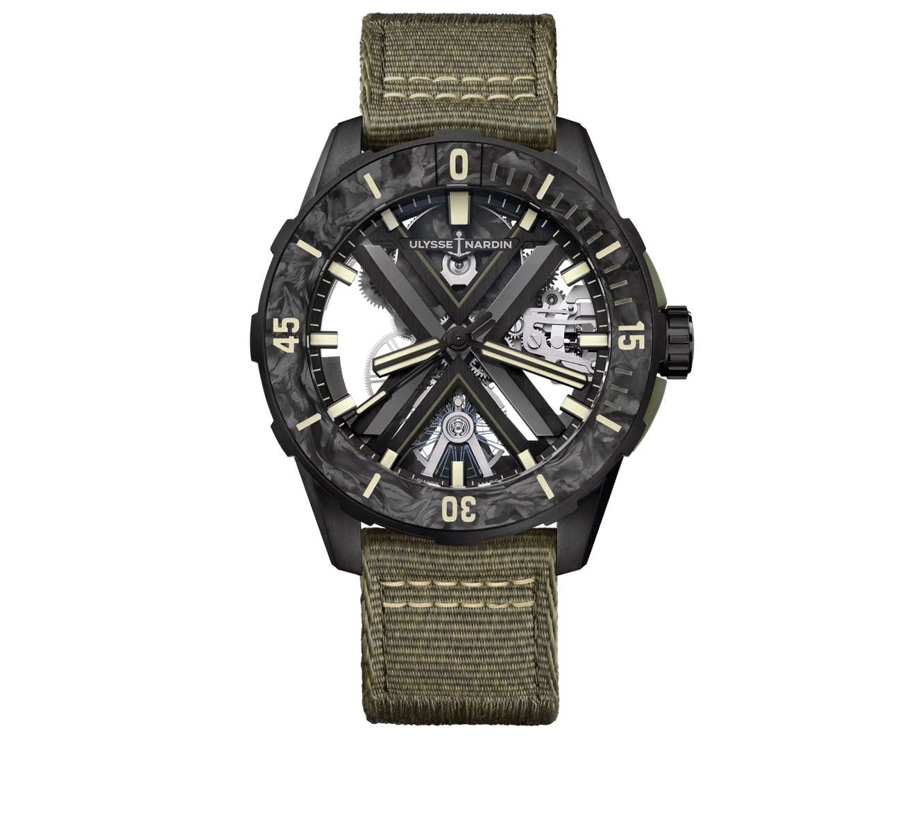 Часы Diver X Skeleton OPS Ulysse Nardin Diver 3723-170-2C/0A - фото 1 – Mercury