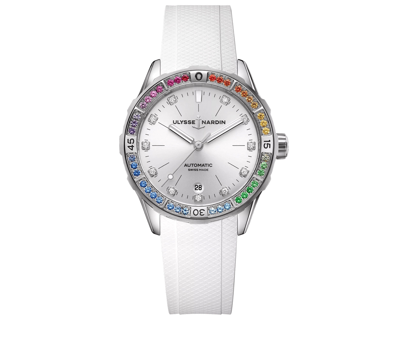 Часы Diver Lady Rainbow Ulysse Nardin Diver 8163-182B1LE-1A-RAIN/3A - фото 1 – Mercury