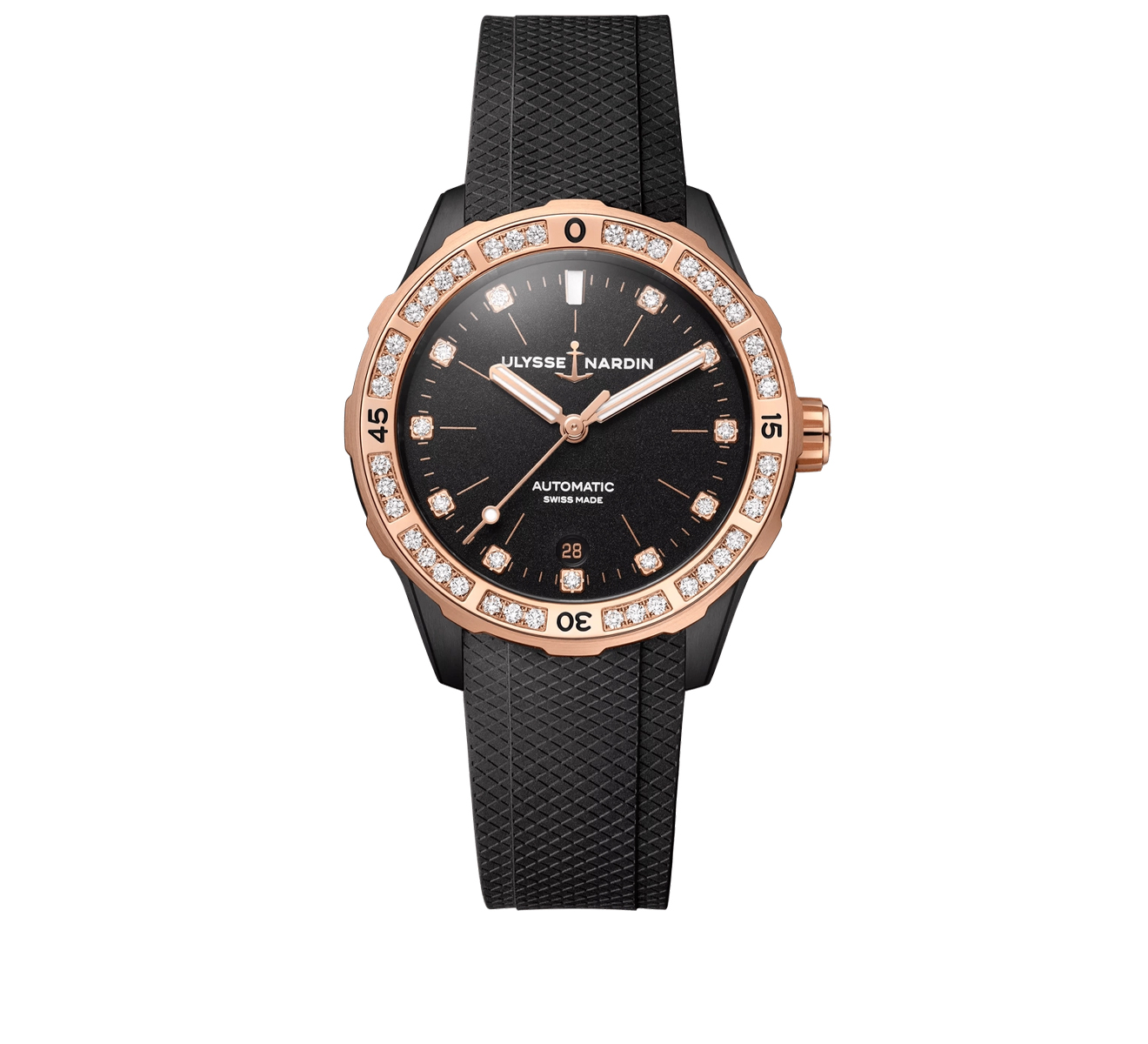 Часы Lady Diver Ulysse Nardin Diver 8165-182B-3/BLACK - фото 1 – Mercury