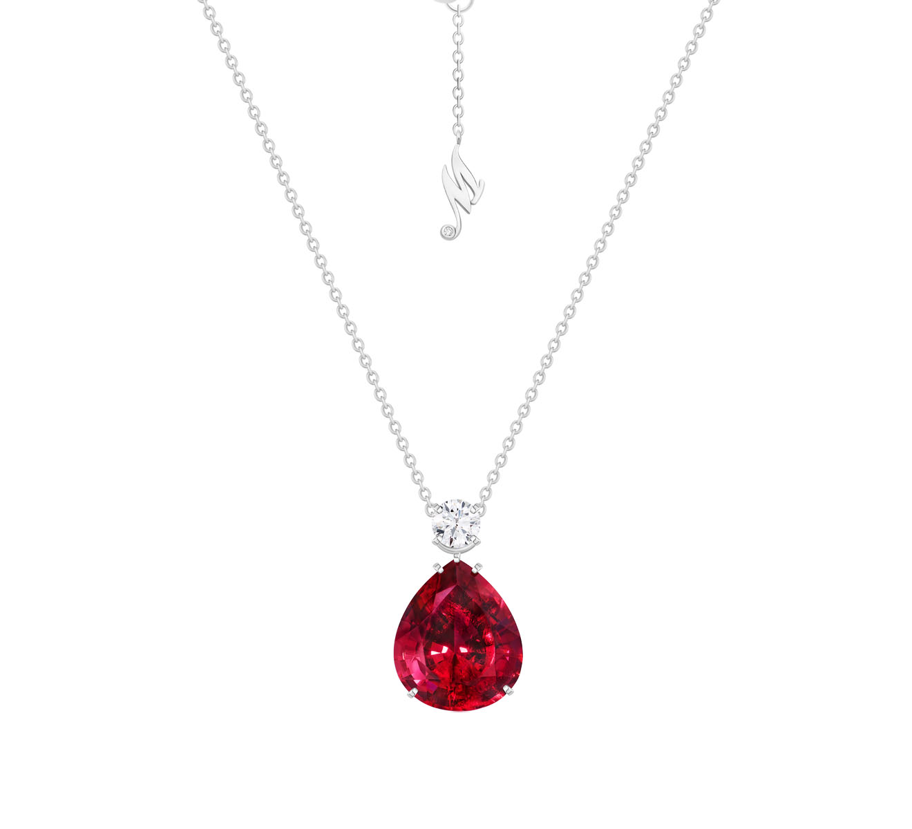 Кулон Mercury Gems MP21281WDRUB - фото 1 – Mercury