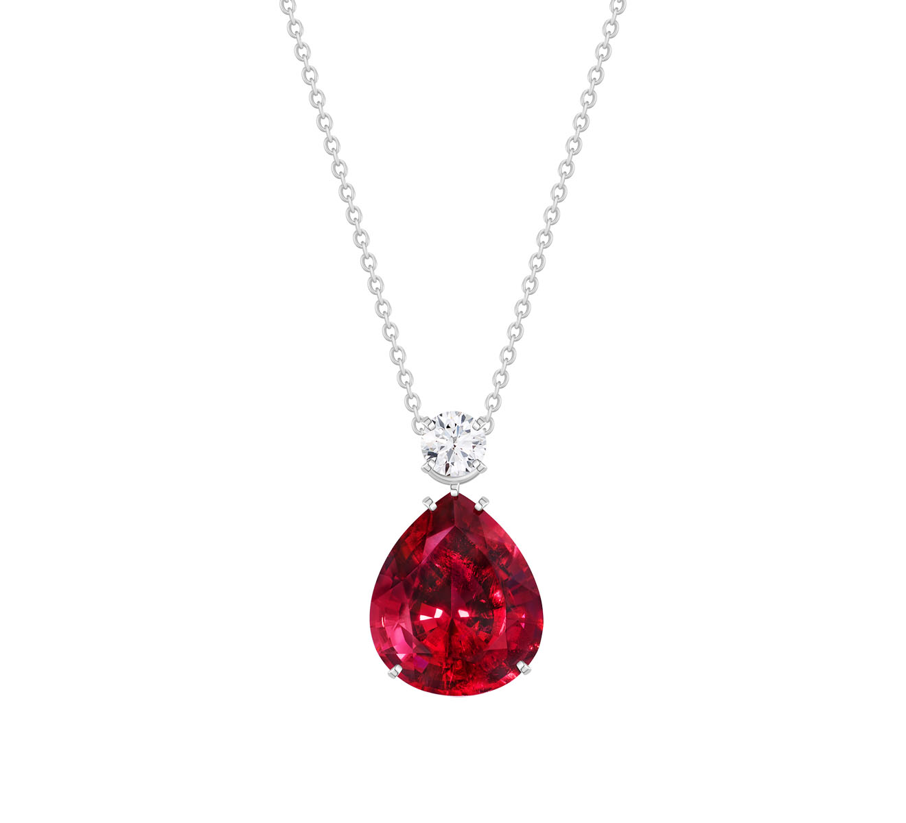 Кулон Mercury Gems MP21281WDRUB - фото 2 – Mercury
