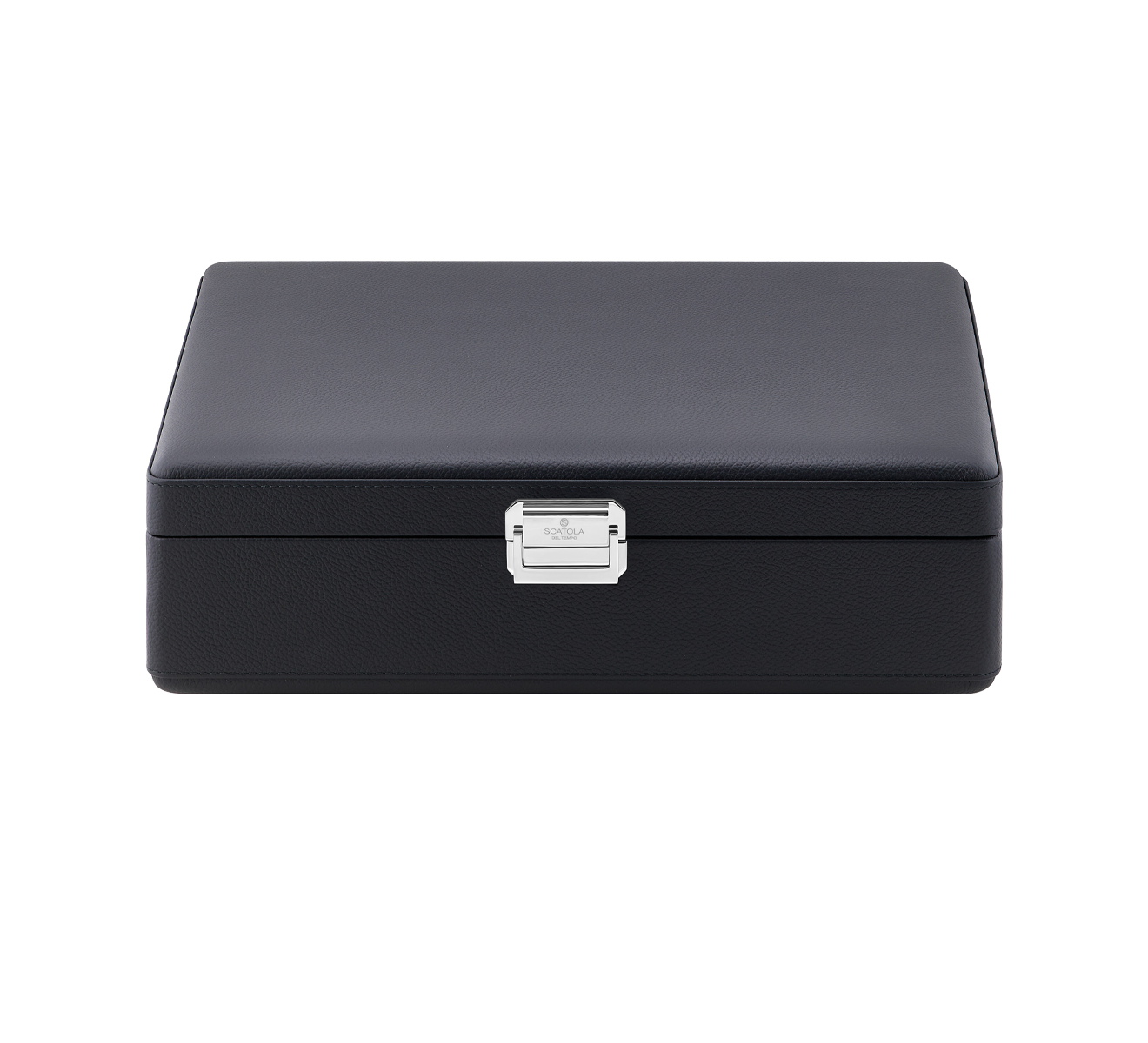 Коробка-чемодан для часов SCATOLA del TEMPO Watch Cases VALIGETTA 8 COMPACT NO HANDLE BLACK P - фото 2 – Mercury