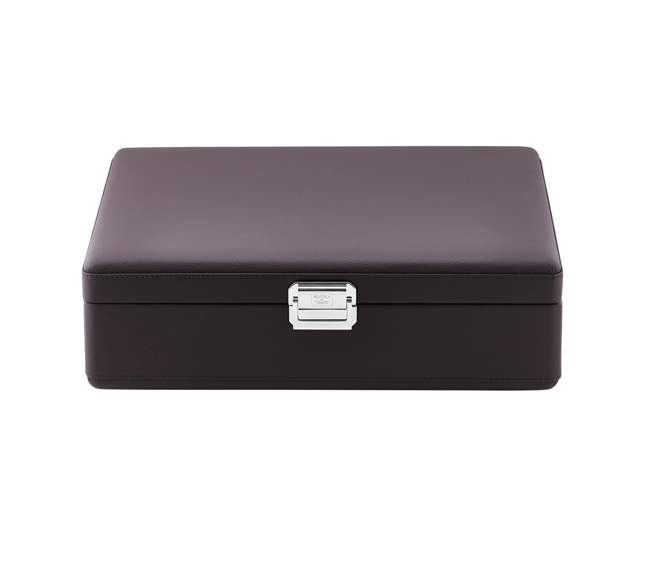 Коробка-чемодан для часов SCATOLA del TEMPO Watch Cases VALIGETTA 8 COMPACT NO HANDLE CHOCOLATE P - фото 2 – Mercury