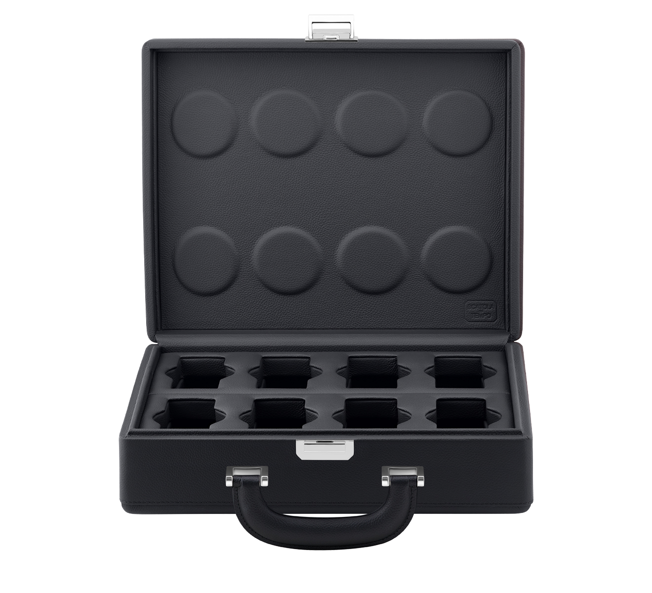 Кейс для часов SCATOLA del TEMPO Watch Cases VALIGETTA 8 COMPACT HANDLE BLACK P - фото 1 – Mercury