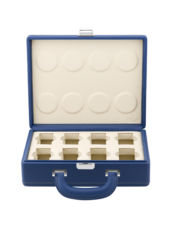 VALIGETTA 8 COMPACT HANDLE BLUE/OFF-WHITE P
