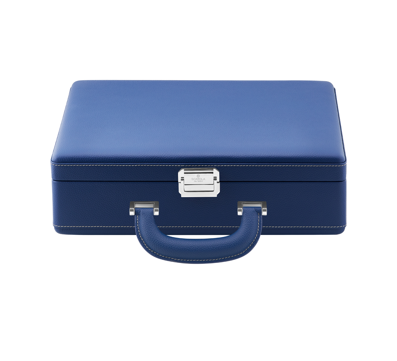 Кейс для часов SCATOLA del TEMPO Watch Cases VALIGETTA 8 COMPACT HANDLE BLUE/OFF-WHITE P - фото 2 – Mercury