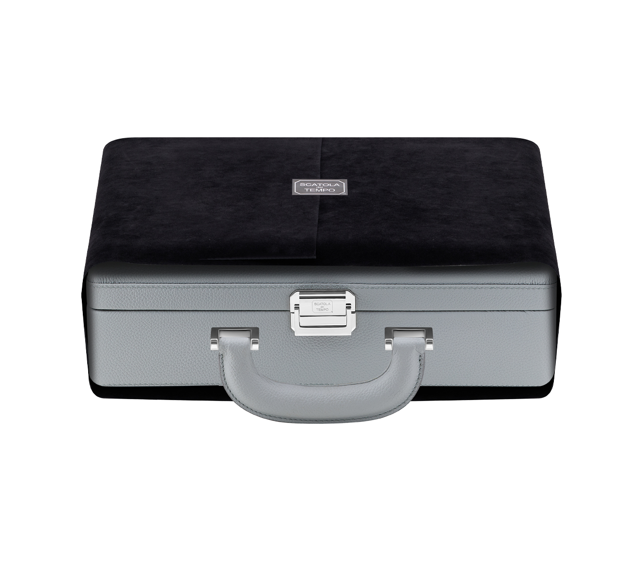 Кейс для часов SCATOLA del TEMPO Watch Cases VALIGETTA 8 COMPACT HANDLE GREY/GREEN P - фото 3 – Mercury