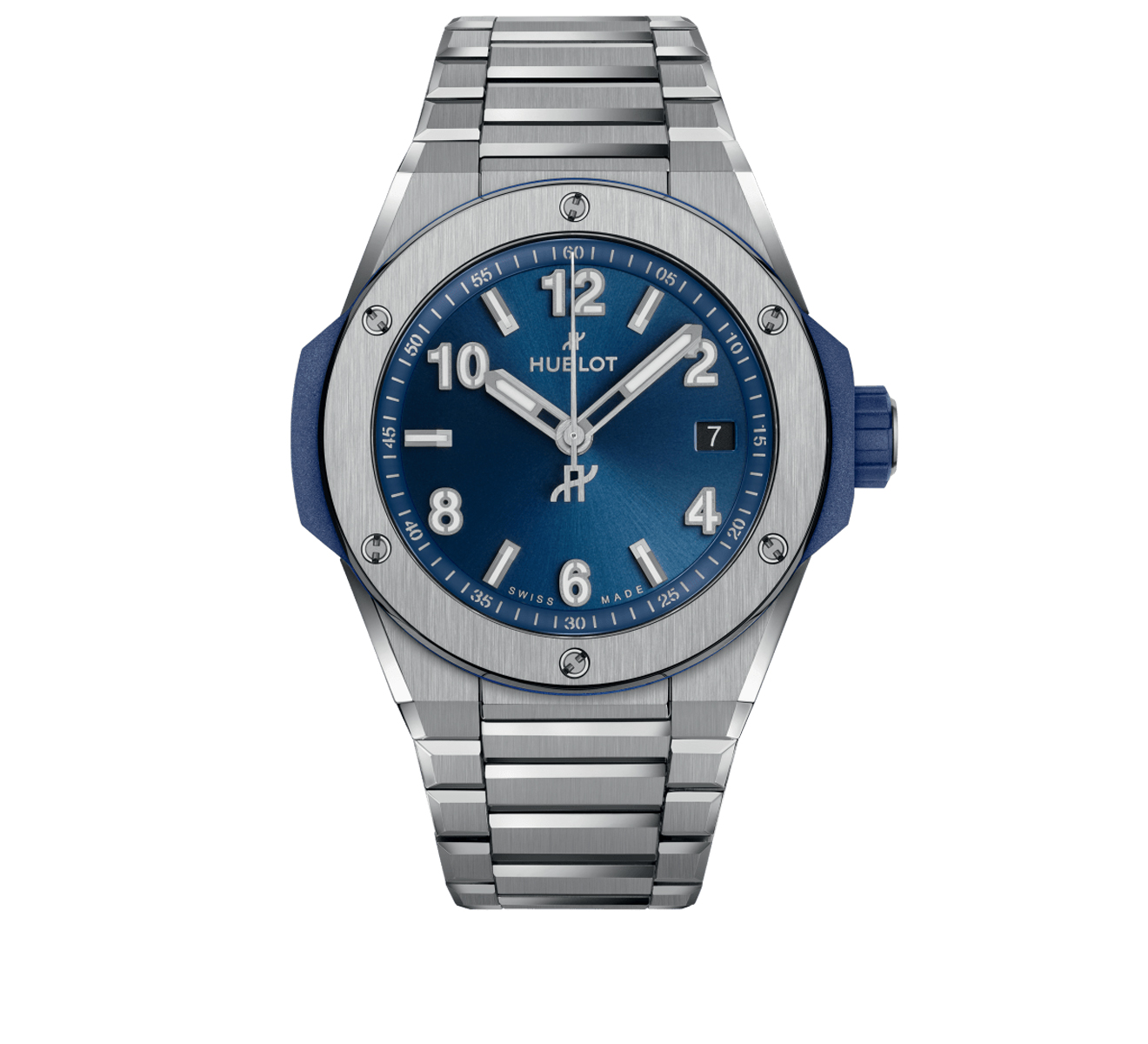 Часы Integrated Time Only Titanium Blue HUBLOT Big Bang 457.NX.7170.NX - фото 1 – Mercury