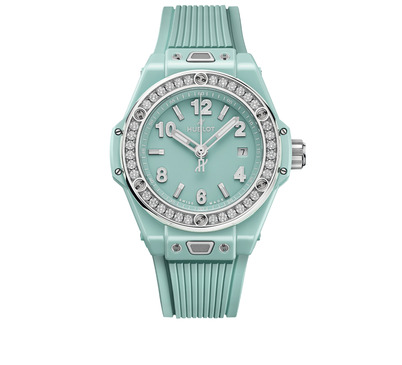 Часы Big Bang One Click Diamonds HUBLOT Big Bang 485.GS.5271.RX.1204 - фото 1 – Mercury