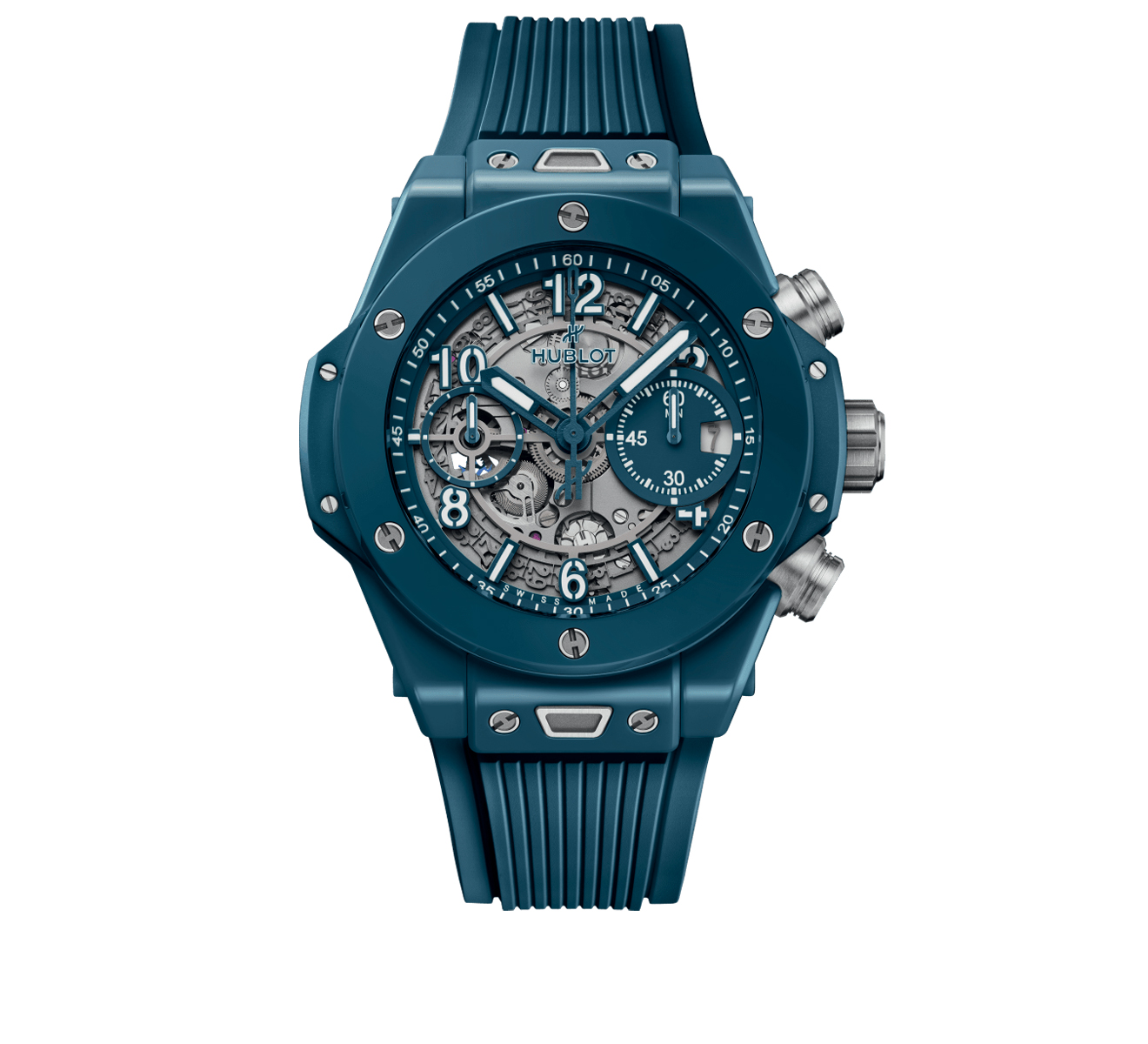 Часы Unico Petrol Blue Ceramic HUBLOT Big Bang 441.ES.5121.RX - фото 1 – Mercury