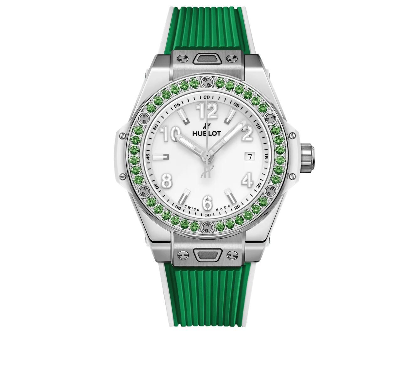 Часы One Click Joyful SteelApple Green HUBLOT Big Bang 485.SG.2210.RX.1222 - фото 1 – Mercury
