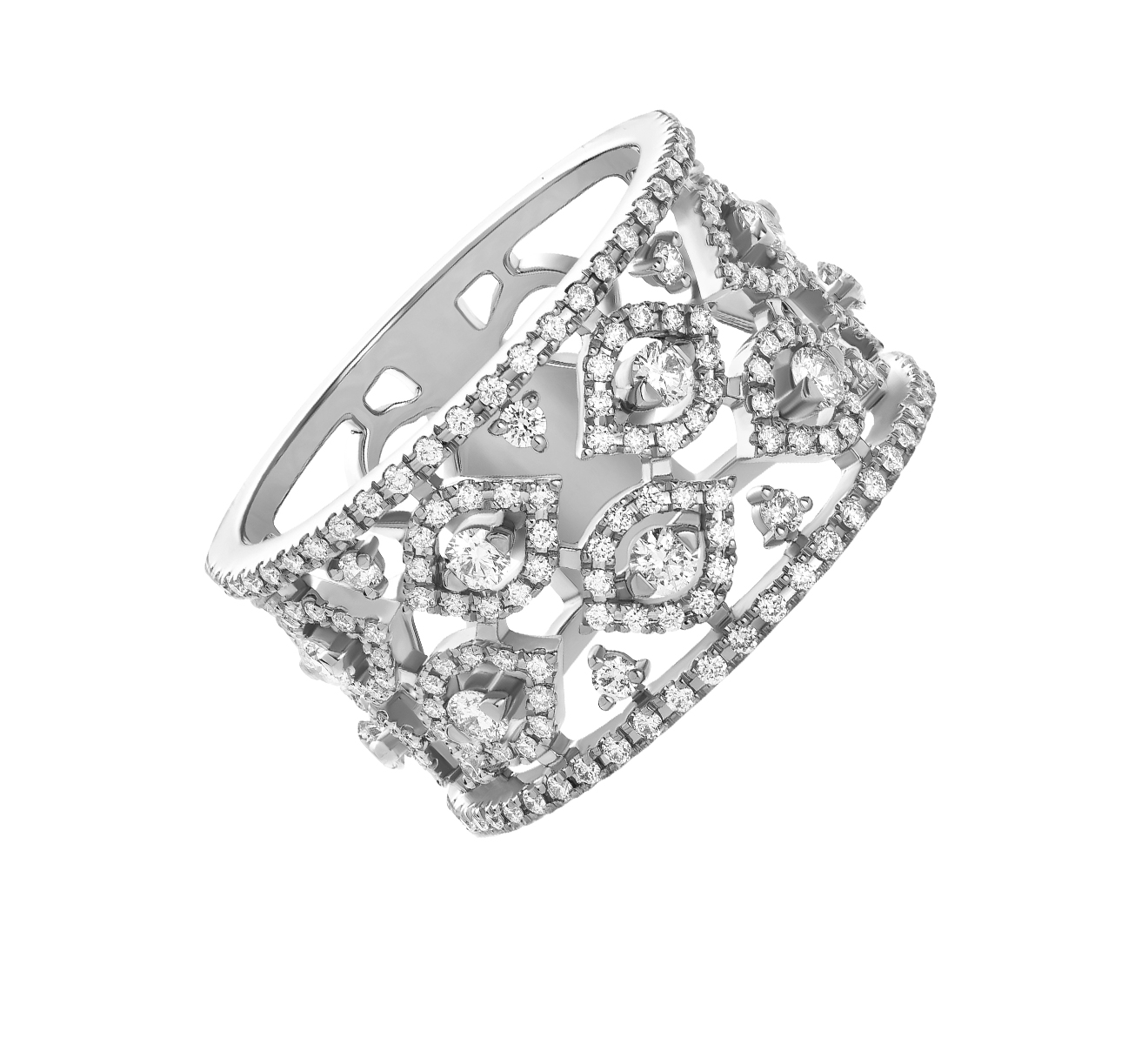 Кольцо CASATO Montmartre MX-1724BT-W - фото 1 – Mercury