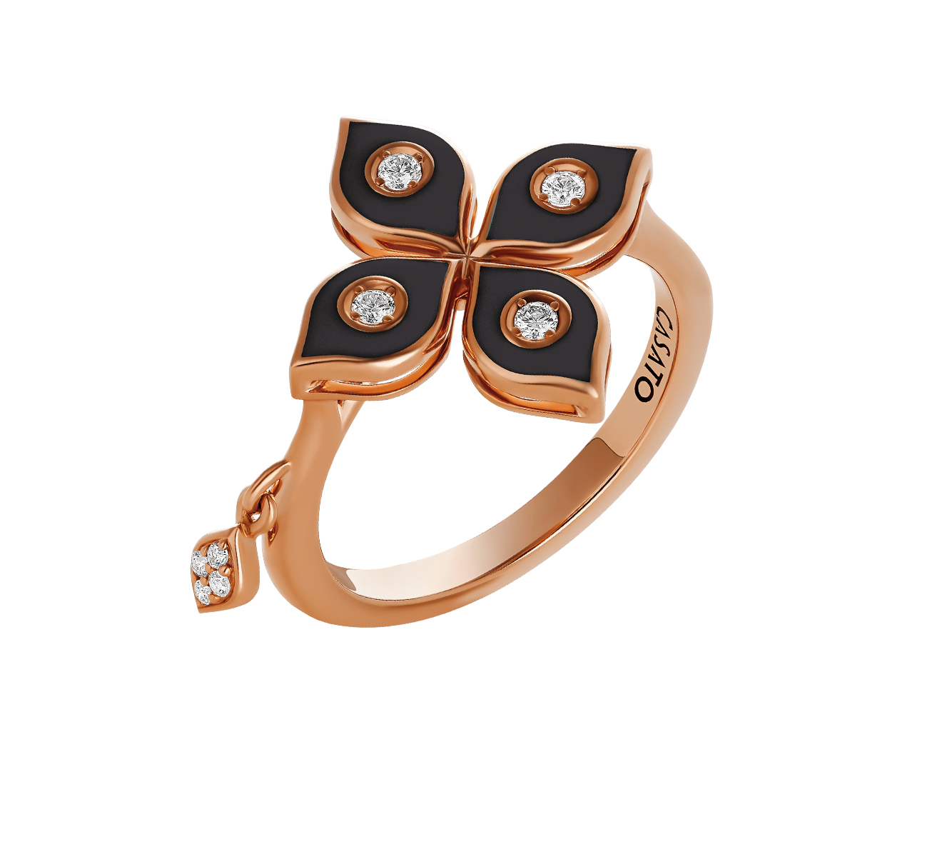 Кольцо CASATO Mikou MX-1746BT-P-BKC16 - фото 1 – Mercury