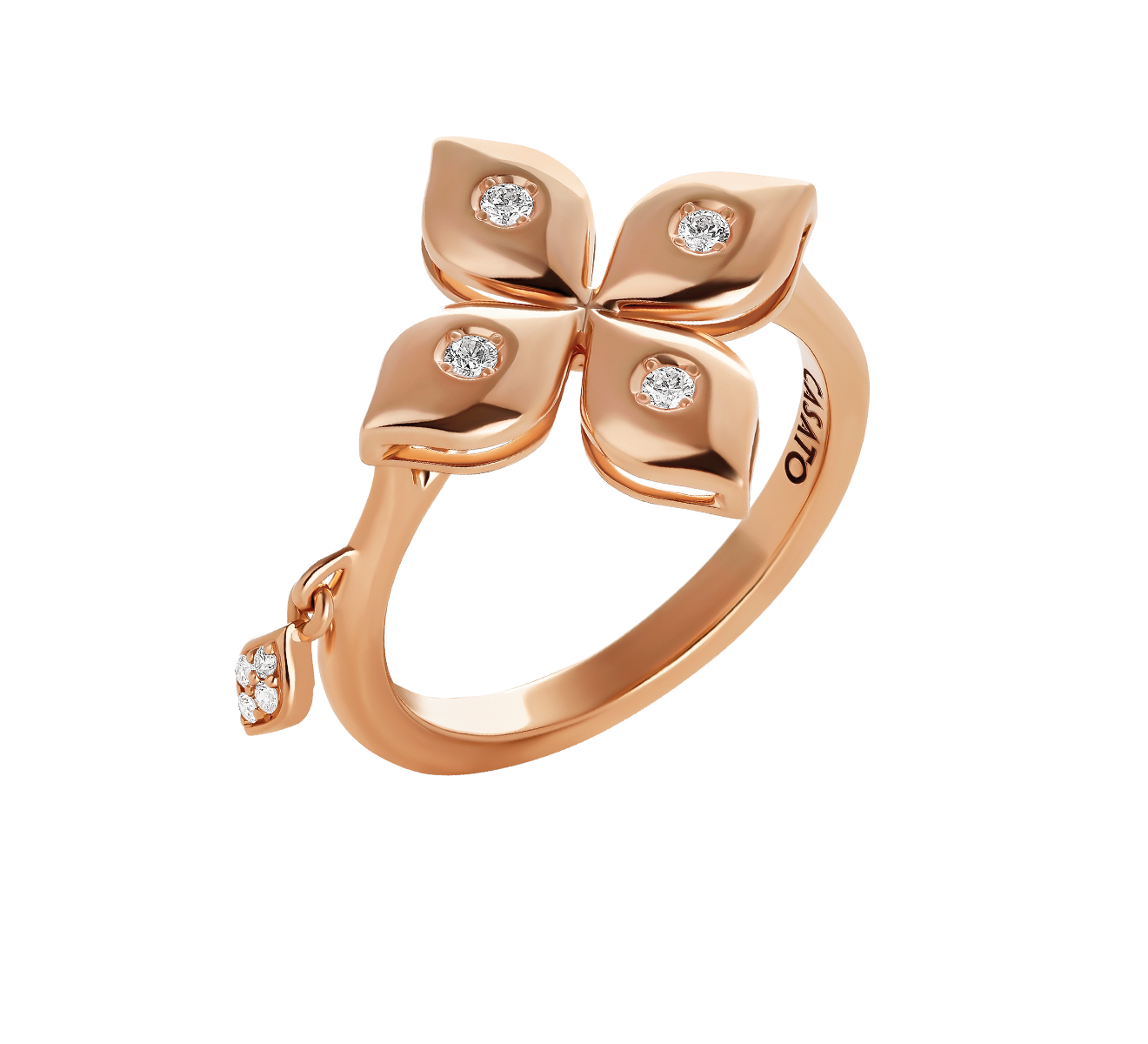 Кольцо CASATO Mikou MX-1747BT-P - фото 1 – Mercury